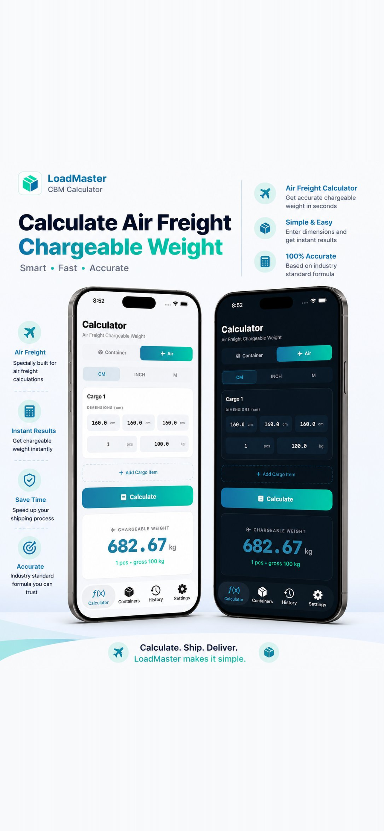 LoadMaster - CBM Calculator