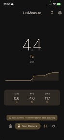 LuxMeasure: Light Meter screenshot