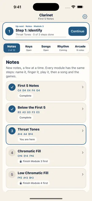 First 5 Notes: Beginning Band screenshot 1