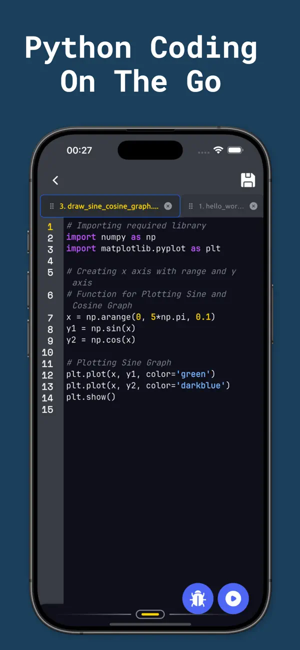 #2. Python Coding Editor 3 IDE App (iOS) Von: FREE AI UTILS COMPANY LIMITED