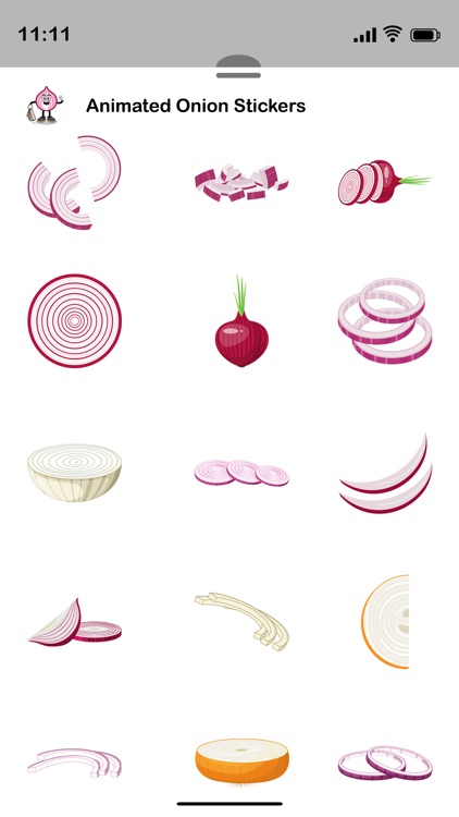 Animated Onions Stickers