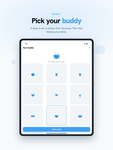 Dewey Water Tracker iPad screenshot