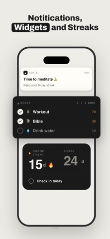 Norte: Habit Tracker & Focus Screenshot 4 of 7