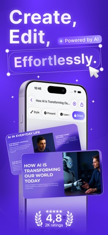 Slidey: Ai Presentation Slides Screenshot 1 of 7