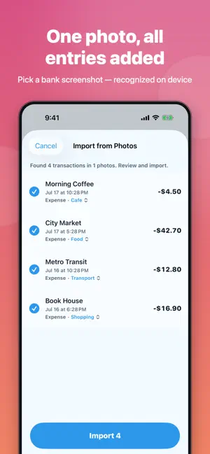 Gageboo : Expense Tracker screenshot 1