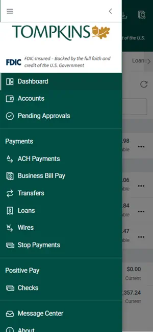 Tompkins Treasury Management screenshot 2