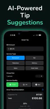 iTip Smart Tip Calculator screenshot 2