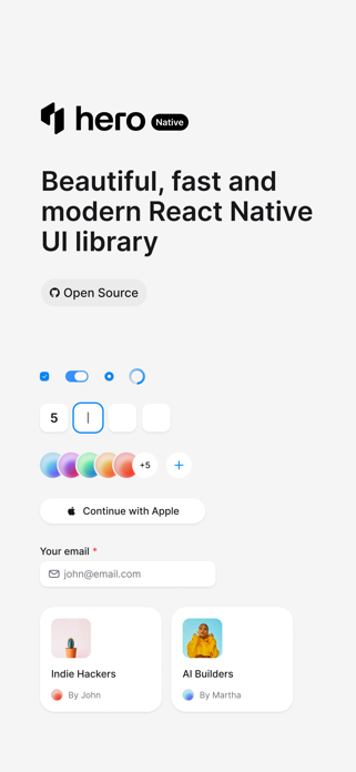 HeroUI Native Screenshot 3 of 4