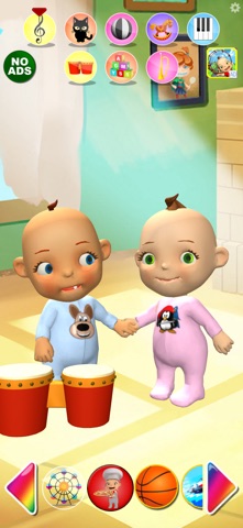 Talking Baby Twins Newborn 2 iPhone screenshot