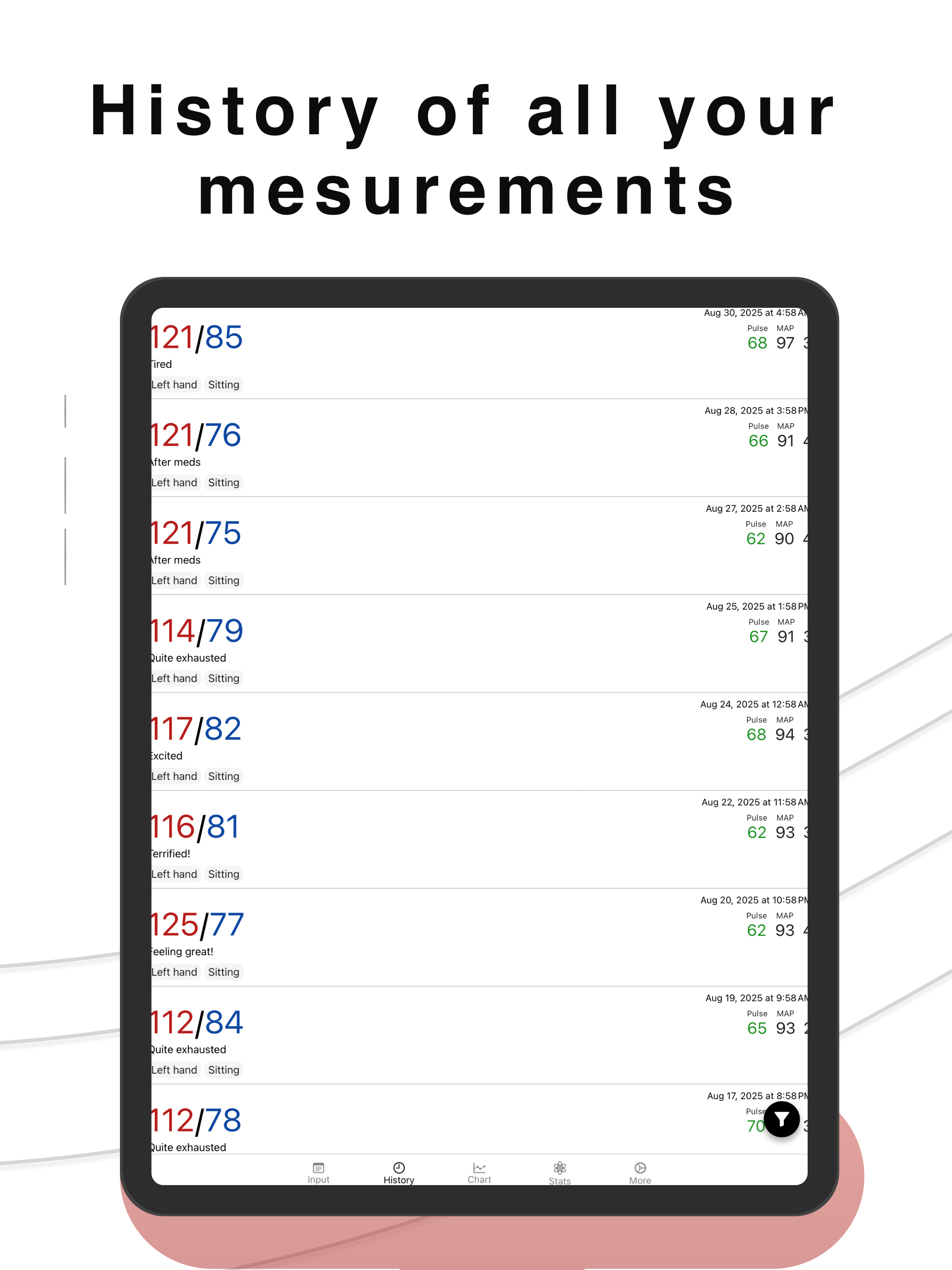 Blood Pressure Tracker Health+ screenshot 12