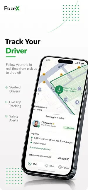 pazeX - Request a ride screenshot 3