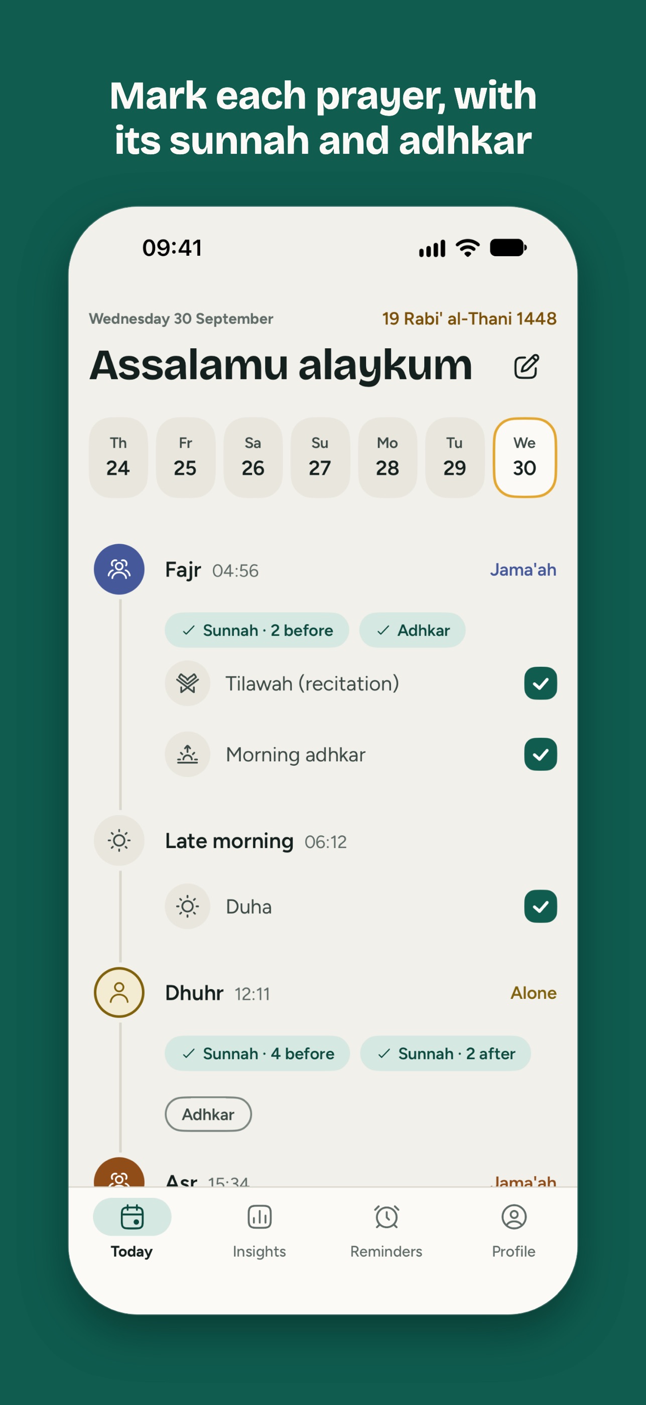 Screenshot 2 of Wajibat: Ibaadah Tracker