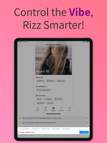 Rizzler AI: Texting Wingman iPad screenshot