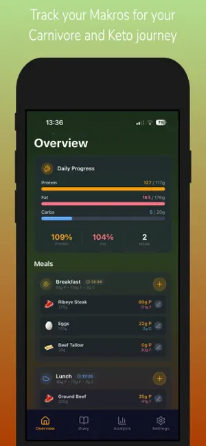 Carnivore and Keto Tracker screenshot 2