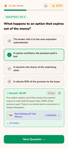 OptionMice: Learn Options Screenshot 2 of 9