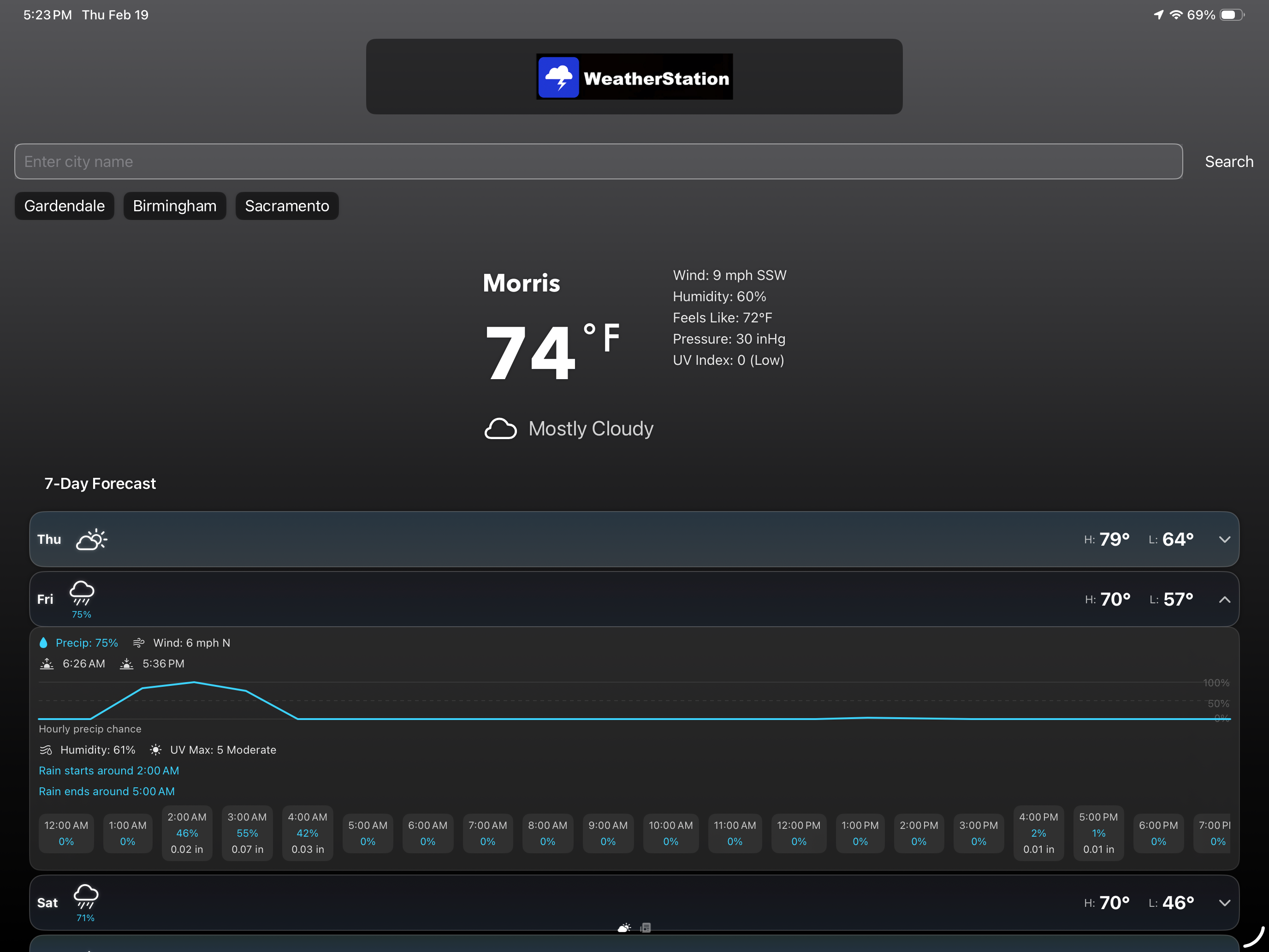 WeatherStation°F