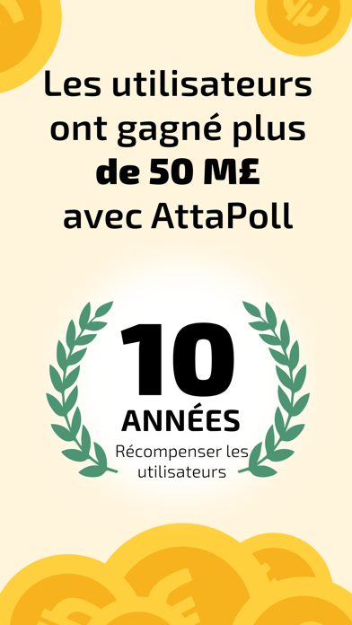 Screenshot #1 pour AttaPoll - Sondages rémunérés