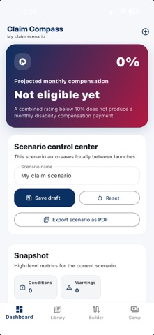 VA Claim Compass Screenshot 1 of 4