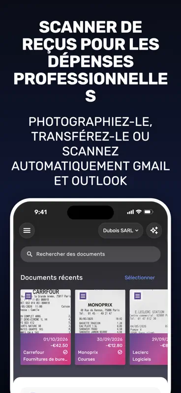 SparkReceipt: Notes de Frais screenshot 1 of 8