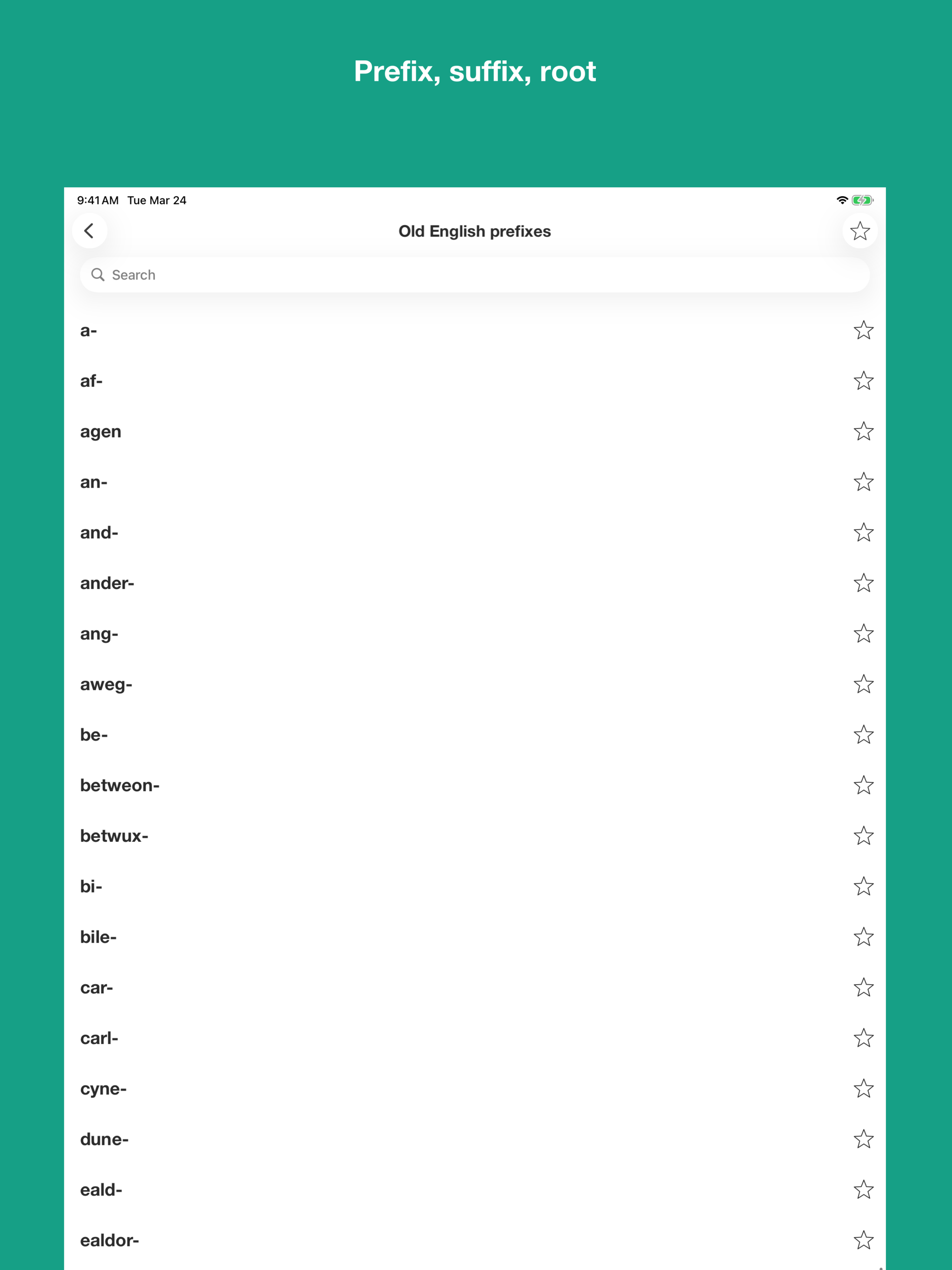 Old English Etymology screenshot 14