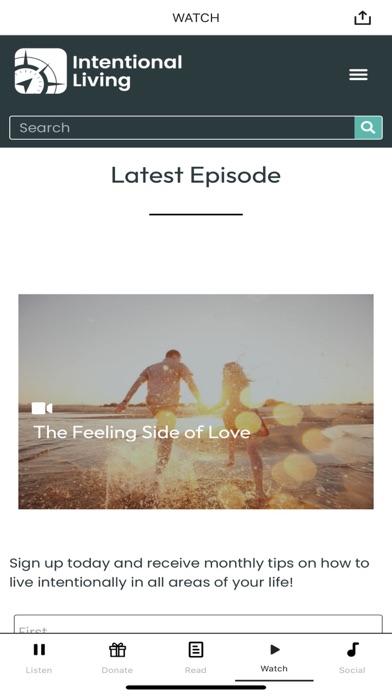 Intentional Living Screenshot