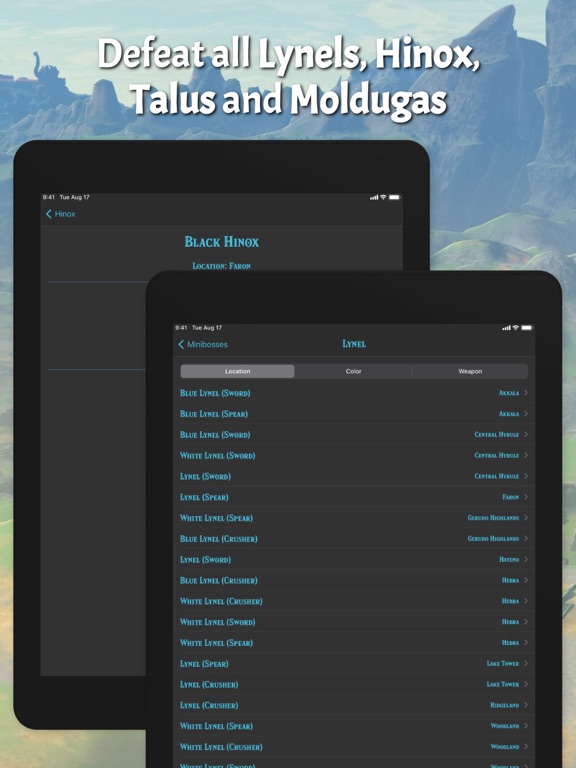 Shrines Guide - BotW Map iPad screenshot 6 - Utilities app