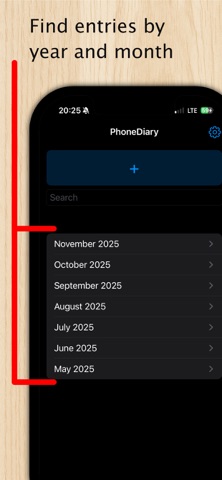 PhoneDiary Tagebuch screenshot
