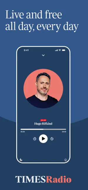 Times Radio - Listen Live iPhone screenshot 2