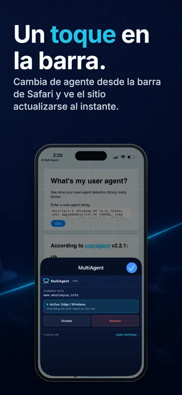 User Agent Switcher for Safari screenshot 3 of 3