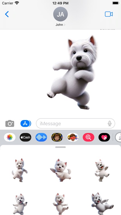 Dancing Westie Stickers screenshot-5