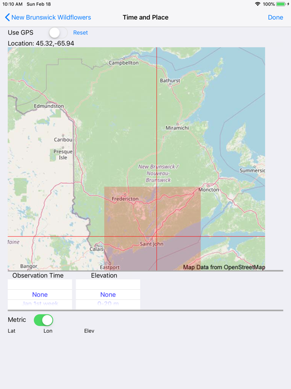 App screenshot