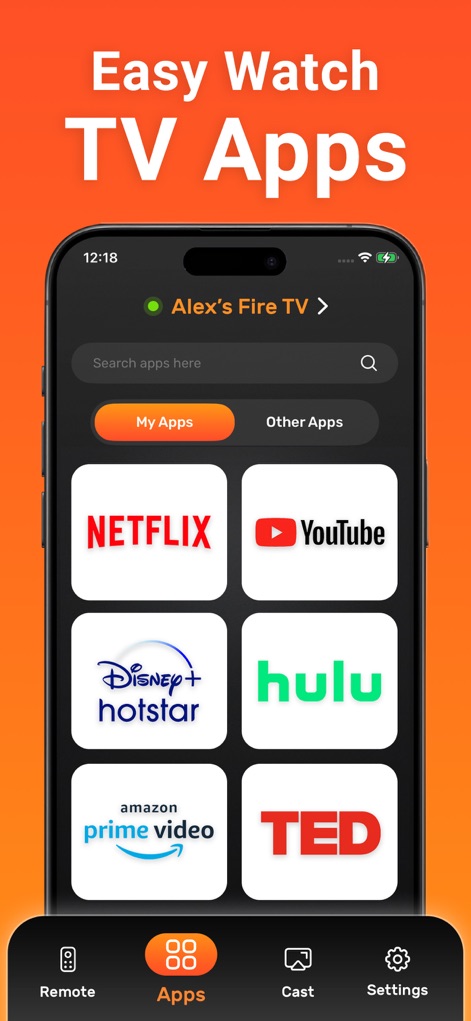 FireStick Remote Control - SWIPE TO NAVIGATE