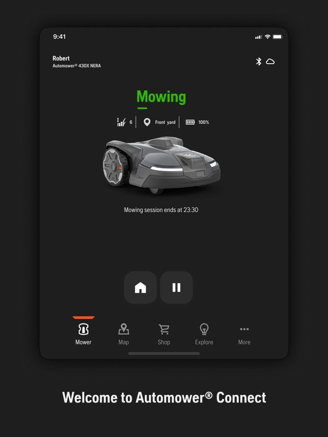 Application Automower Connect