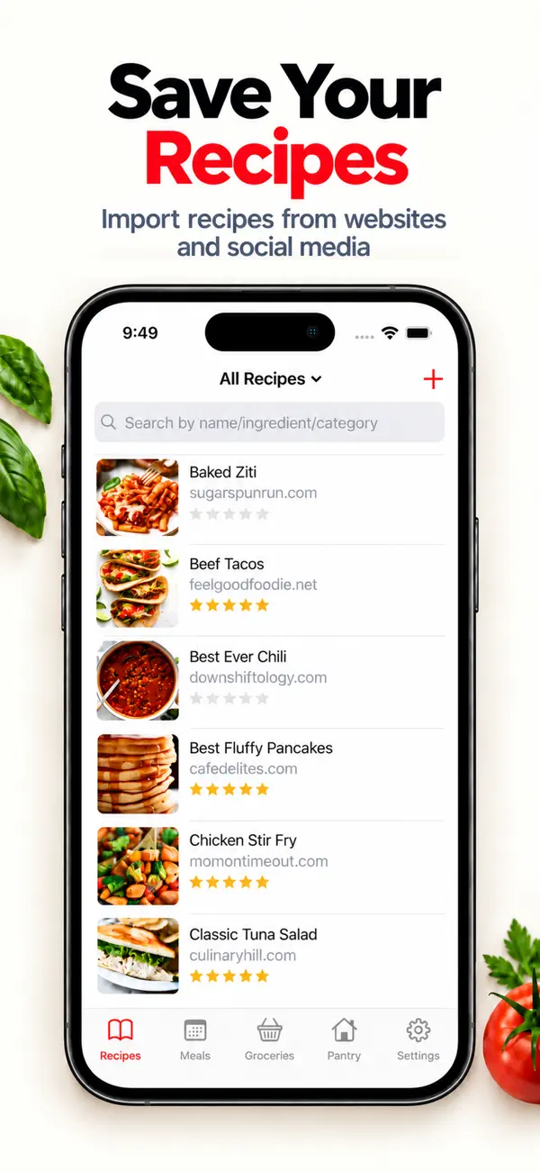 Screenshot #1 pour MealBoard - Meal Planner