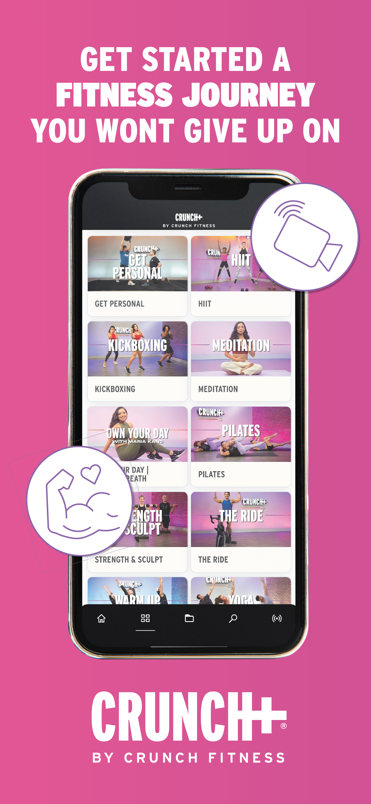Crunch+ On-Demand Fitness