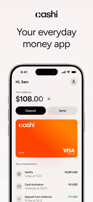 Cashi: Global Spending Card screenshot 1