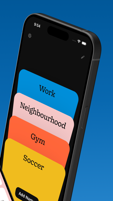 NameRoll – Name reminder Screenshot