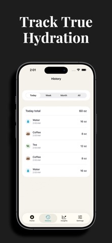 Vessel: Water Tracker iPhone screenshot