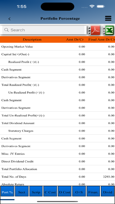 Finance Monitor BO Screenshot