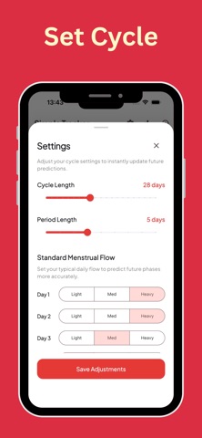 Cycle Calendar: Period Tracker Screenshot 3 of 7