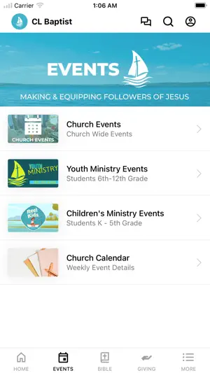 Clear Lake Baptist Church IA screenshot 2