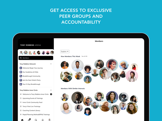 Tony Robbins Arena iPad screenshot 2 - Productivity app
