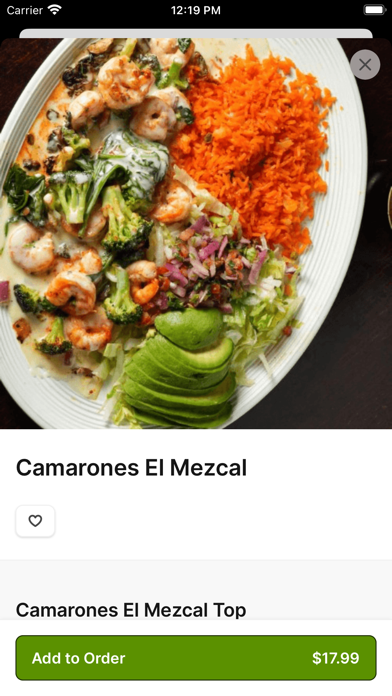 El Mezcal Mexican Restaurant iPhone screenshot 4 - Food & Drink app