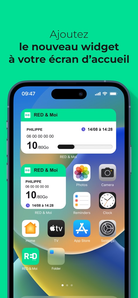 RED & Moi - This tool seamlessly integrates with the device home screen through customizable widgets, offering real-time tracking of subscription data.