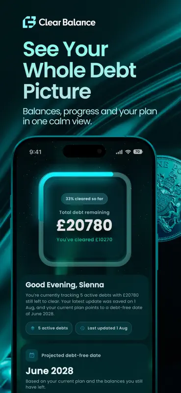 Clear Balance: Debt Tracker screenshot 1 of 9