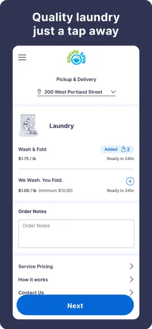 Social Spin Laundry screenshot 1