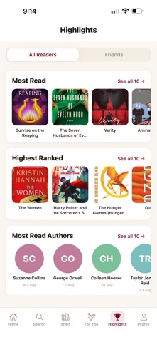 Snug (The App For Readers) iPhone screenshot
