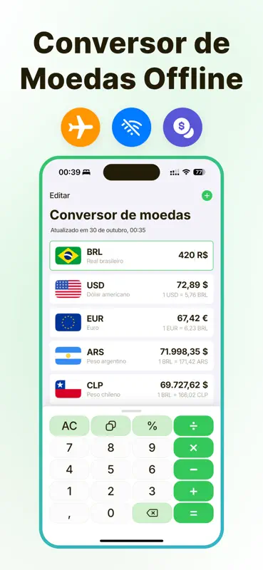 Conversor de Moedas - Moneta screenshot 1 of 7