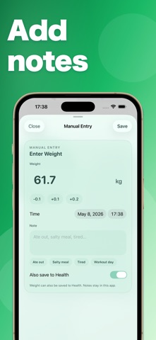 Daily Average Weight Screenshot 3 of 6