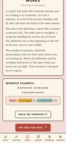 The Society of Crossed Words iPhone screenshot